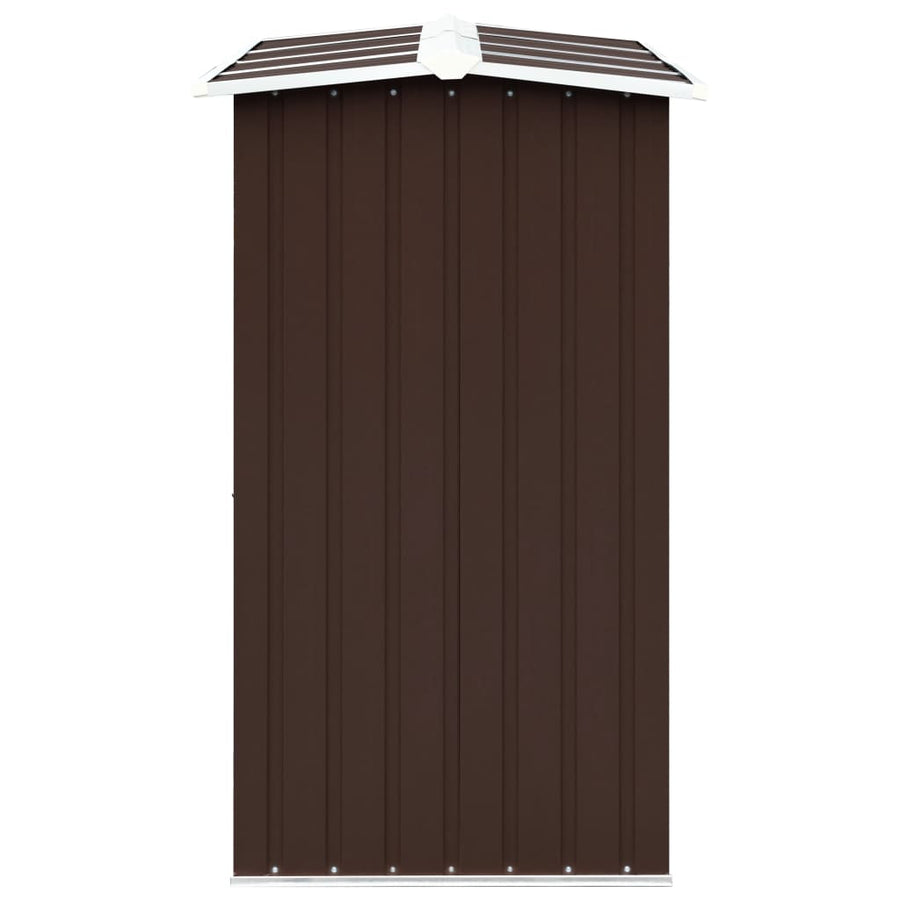 Haardhoutschuur 330X92X153 Cm Gegalvaniseerd Staal Bruin