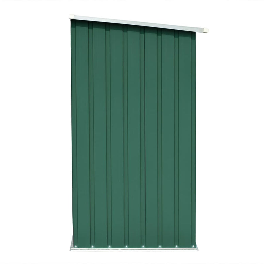 Haardhoutschuur 163X83X154 Cm Gegalvaniseerd Staal Groen