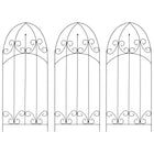Plant climbing racks 3 pcs 40x100 cm iron black