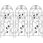 Plant climbing racks 3 pcs 40x100 cm iron black