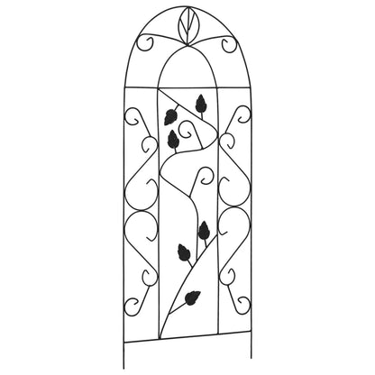 Plantenklimrekken 40X100 Cm Ijzer Zwart Blad