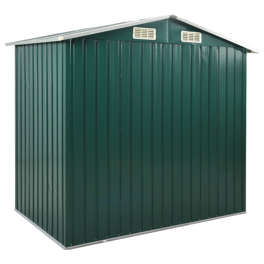 Tuinschuur Met Rek 205X130X183 Cm Ijzer Groen