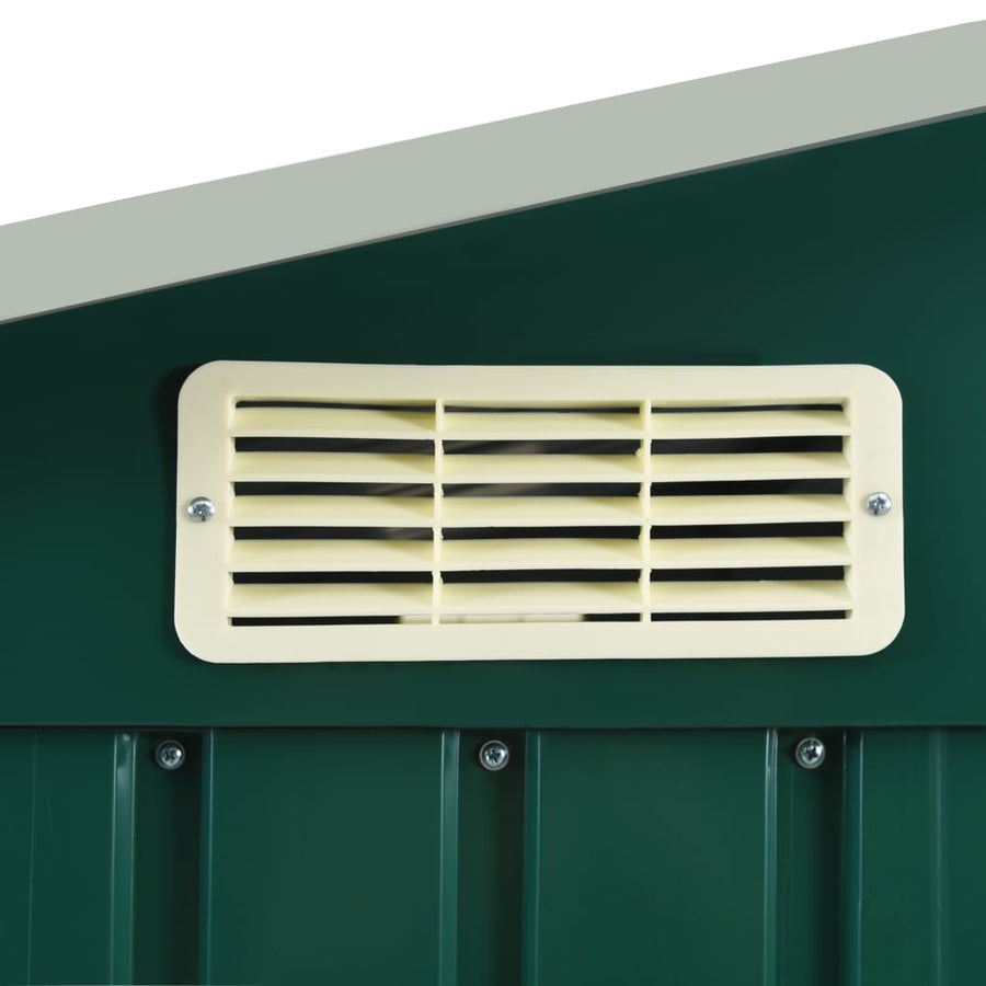 Tuinschuur Met Rek 205X130X183 Cm Ijzer Groen