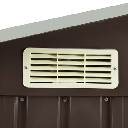 Tuinschuur Met Rek 205X130X183 Cm Ijzer Bruin