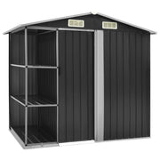 Tuinschuur 205x130x183 cm ijzer antraciet