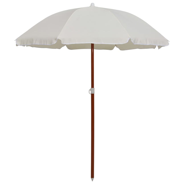 Parasol Met Stalen Paal Kleurig 180 cm Zand