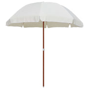 Parasol 240 cm zandkleurig stalen paal