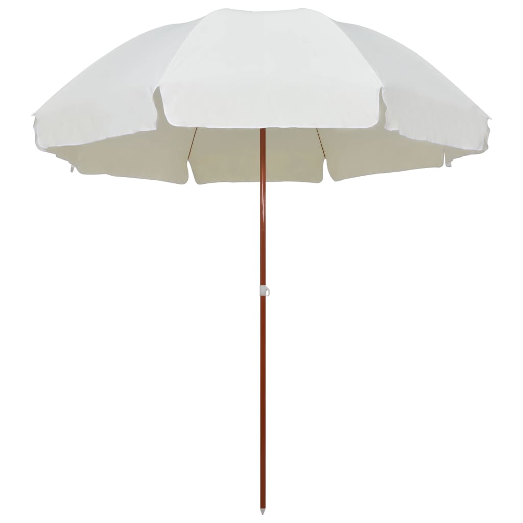 Parasol Met Stalen Paal 300 Cm Zandkleurig