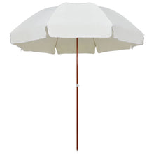Parasol Met Stalen Paal 300 Cm Zandkleurig