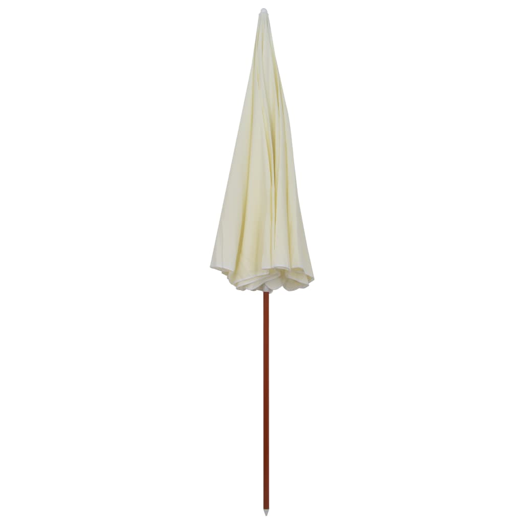 Parasol Met Stalen Paal 300 Cm Zandkleurig