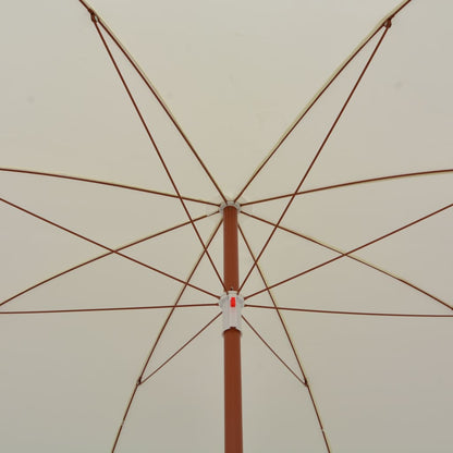 Parasol Met Stalen Paal 300 Cm Zandkleurig