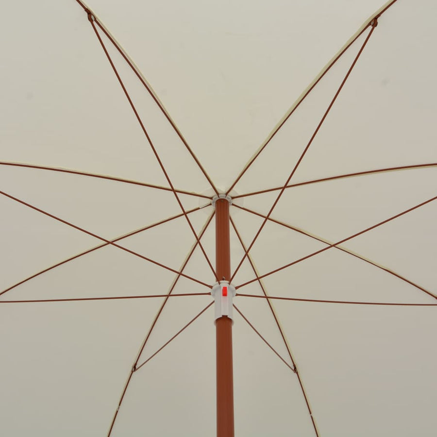 Parasol Met Stalen Paal 300 Cm Zandkleurig