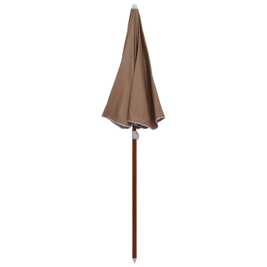 Parasol Met Stalen Paal 180 cm Taupe