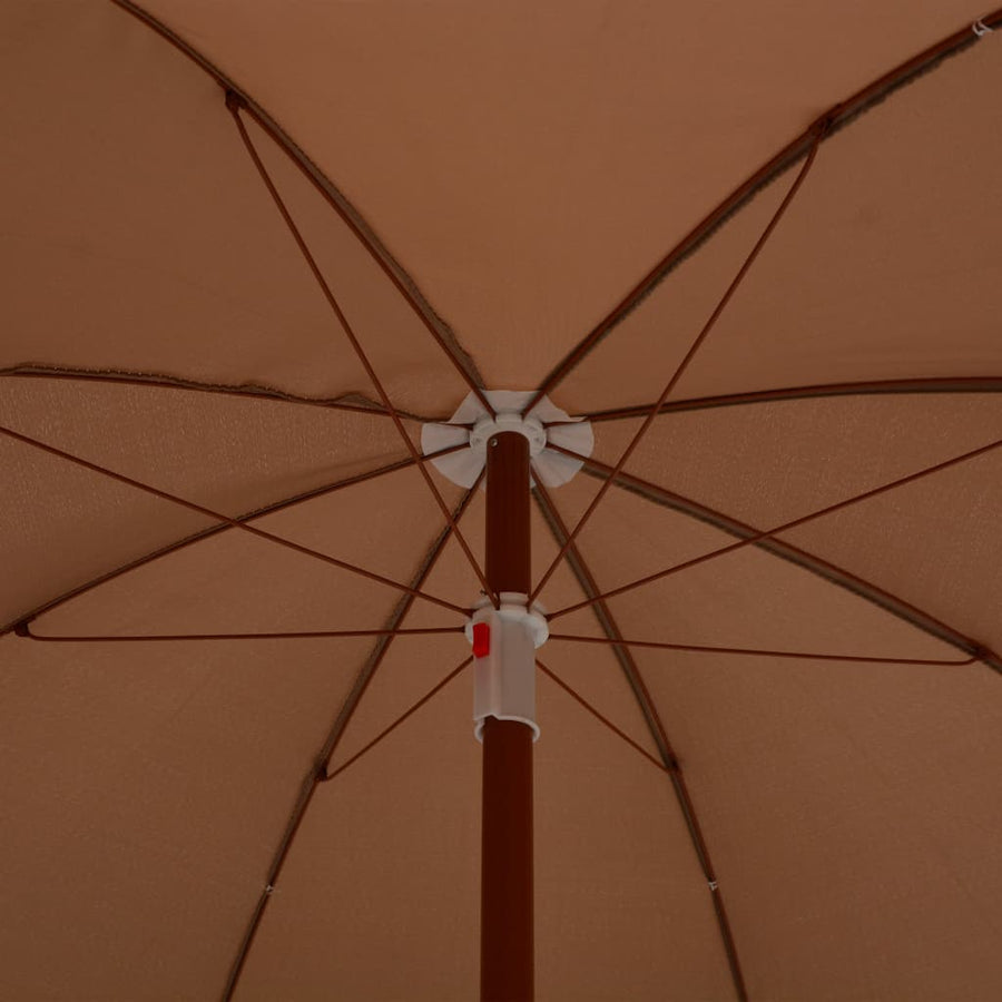 Parasol Met Stalen Paal 180 cm Taupe