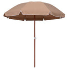 Parasol Met Stalen Paal 240 cm Taupe