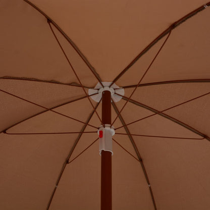 Parasol Met Stalen Paal 240 cm Taupe