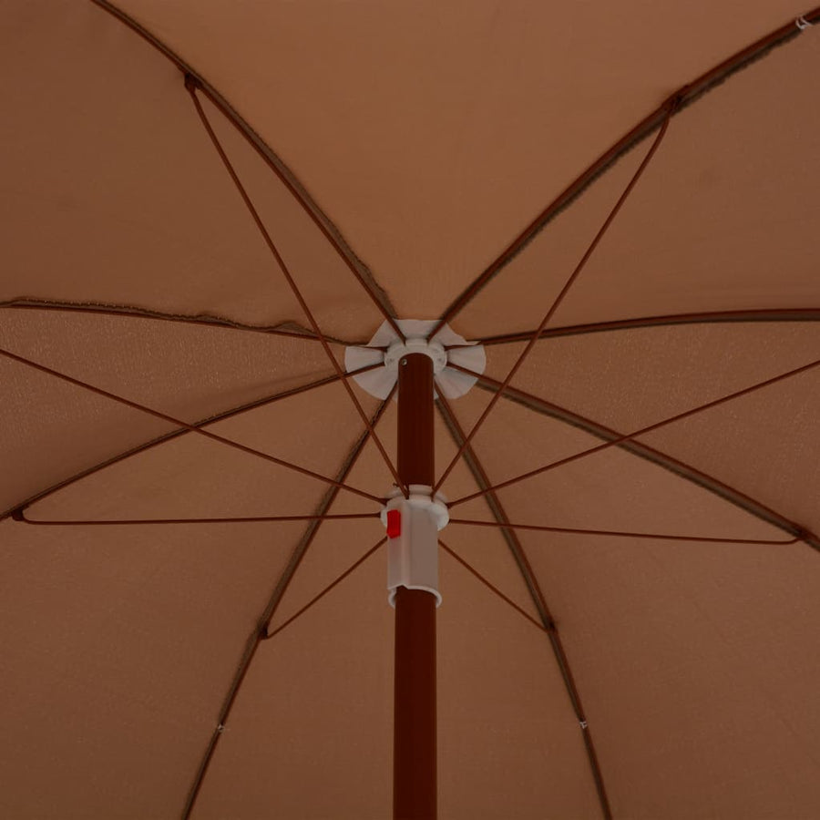 Parasol Met Stalen Paal 240 cm Taupe