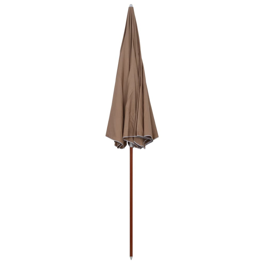 Parasol Met Stalen Paal 300 Cm Taupe