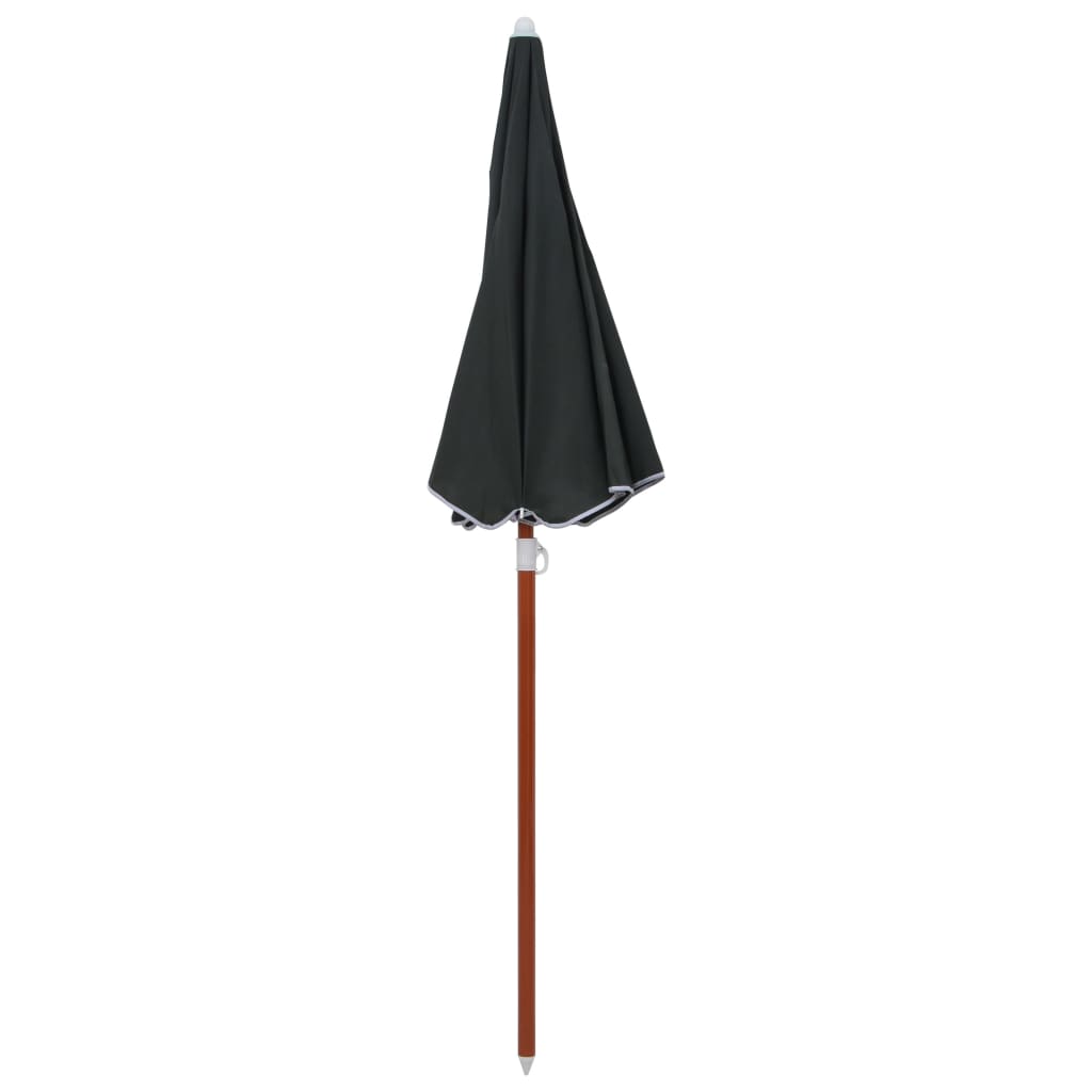 Parasol Met Stalen Paal 180 cm Antraciet