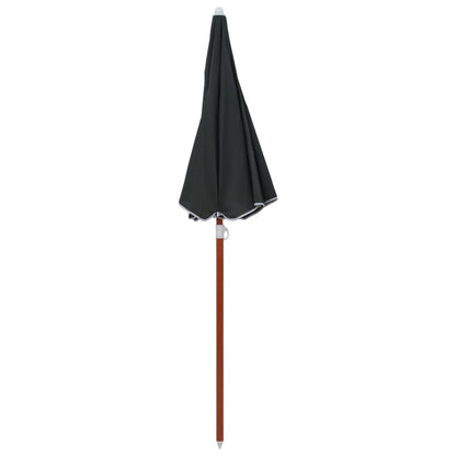 Parasol Met Stalen Paal 180 cm Antraciet