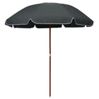 Parasol Met Stalen Paal 240 cm Antraciet