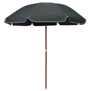 Parasol 240 cm antraciet stalen paal