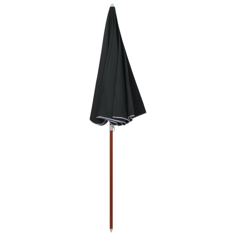 Parasol Met Stalen Paal 240 cm Antraciet