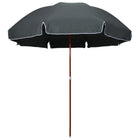 Parasol with steel pole 300 cm anthracite