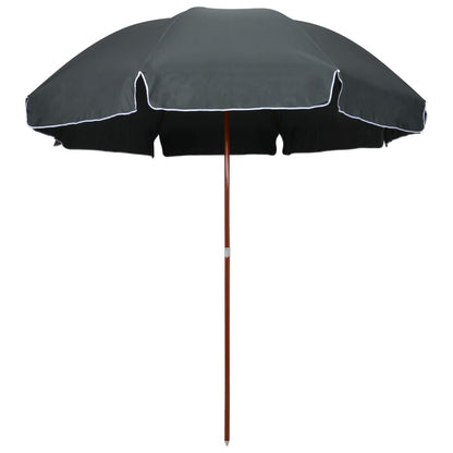 Parasol Met Stalen Paal 300 Cm Antraciet