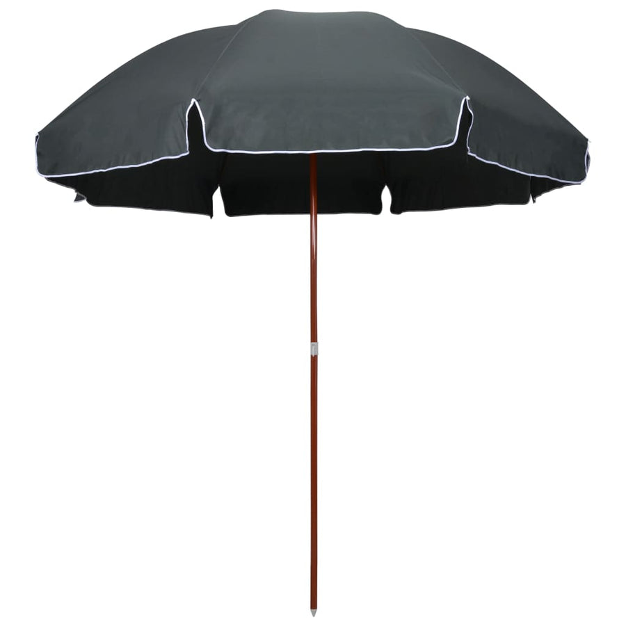 Parasol Met Stalen Paal 300 Cm Antraciet