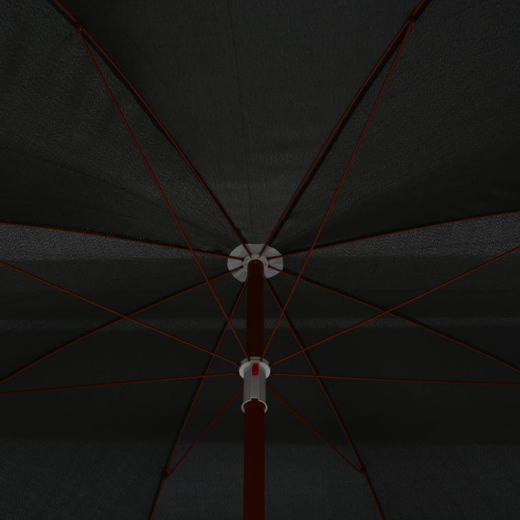 Parasol Met Stalen Paal 300 Cm Antraciet