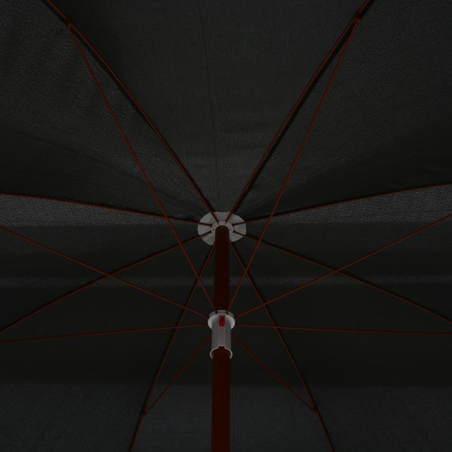 Parasol Met Stalen Paal 300 Cm Antraciet