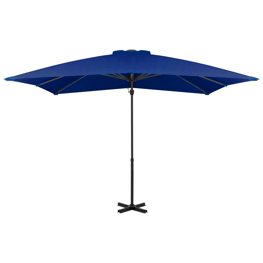 Zweefparasol Met Aluminium Paal Azuur 250 x 250 cm Blauw