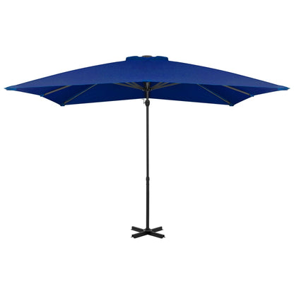 Zweefparasol Met Aluminium Paal Azuur 250 x 250 cm Blauw