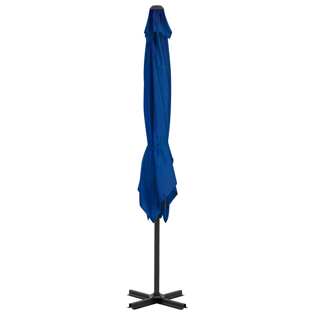 Zweefparasol Met Aluminium Paal Azuur 250 x 250 cm Blauw