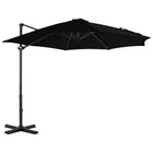 Zweefparasol Met Aluminium Paal 300 Cm 300 x 238 cm Zwart