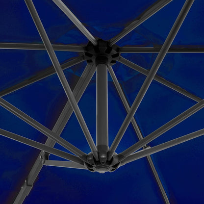 Zweefparasol Met Aluminium Paal 300 Cm Azuur 300 x 238 cm Blauw