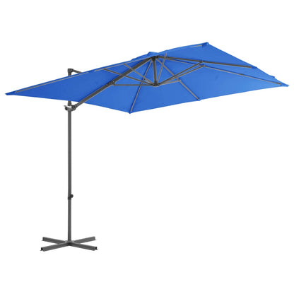 Zweefparasol Met Stalen Paal Azuur 250 x 250 cm Blauw