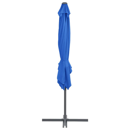 Zweefparasol Met Stalen Paal Azuur 250 x 250 cm Blauw