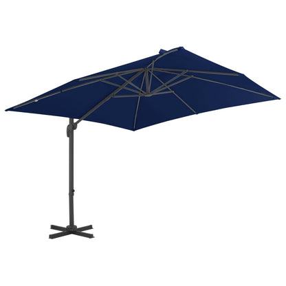 Zweefparasol Met Aluminium Paal 3X3 M Azuurblauw 300 x 300 cm azure blue