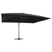 Zweefparasol 400x300 cm zwart met LED