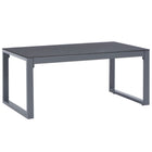 Salontafel 90x50x40 cm aluminium