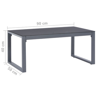 Salontafel 90X50X40 Cm Aluminium