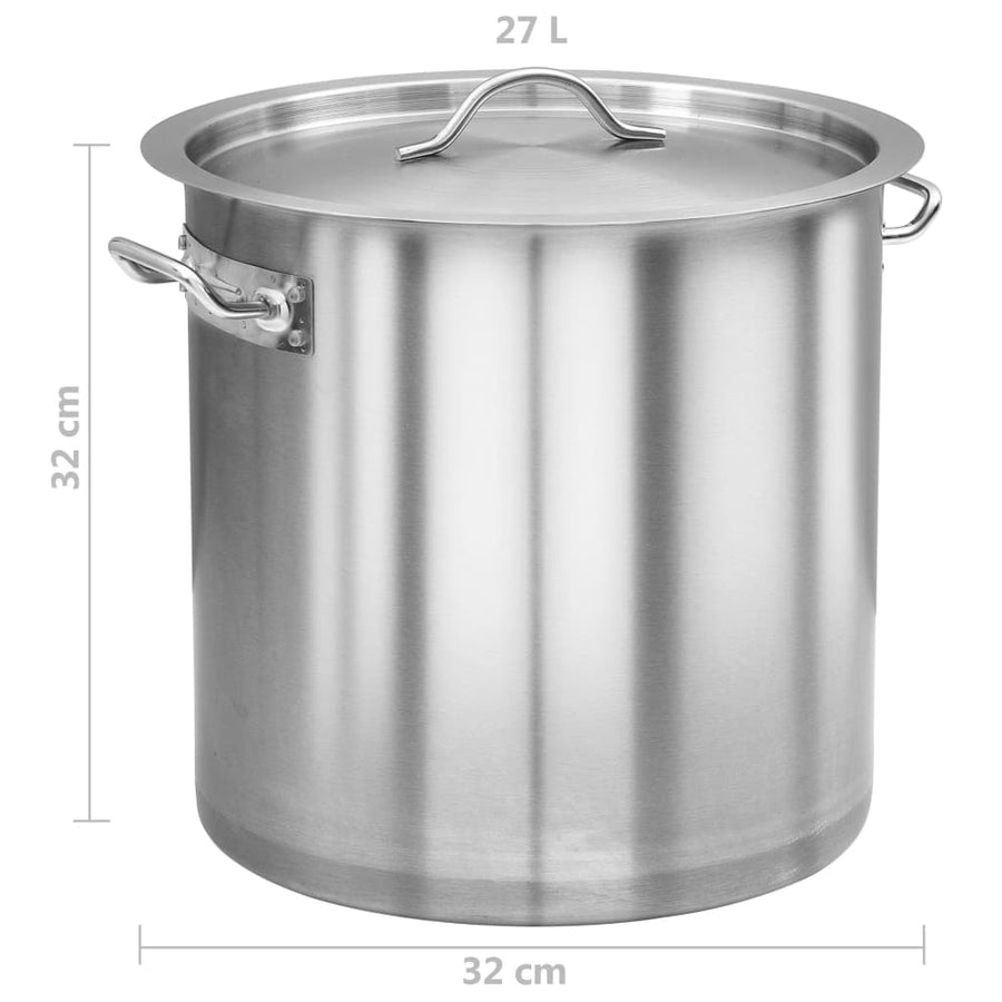 Kookpan 26 L 32X32 Cm Roestvrij Staal 32 x 32 cm (27 l)