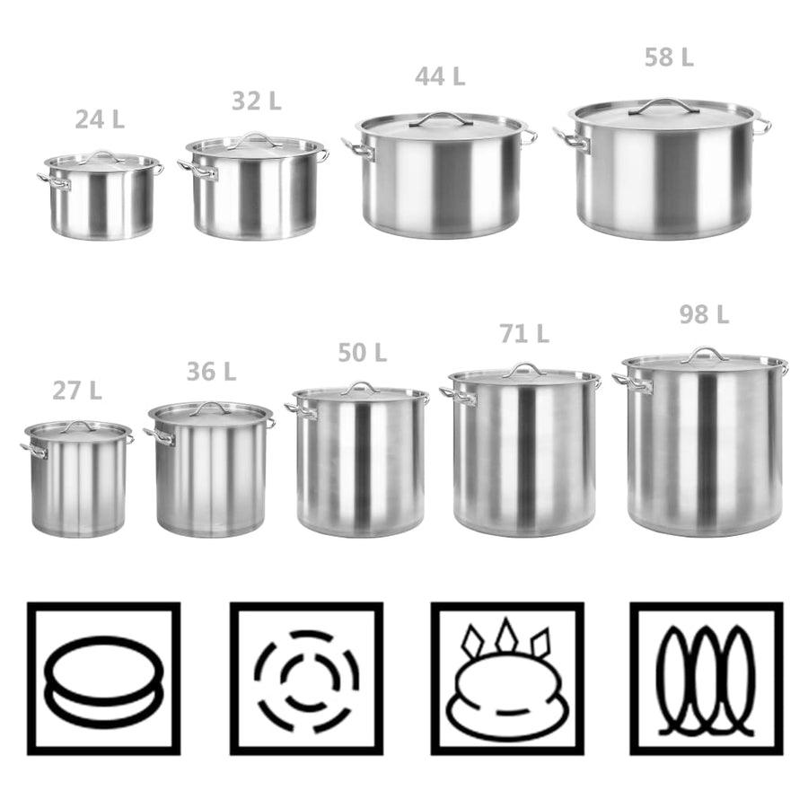 Kookpan 50 L 40X40 Cm Roestvrij Staal 40 x 40 cm (50 l)