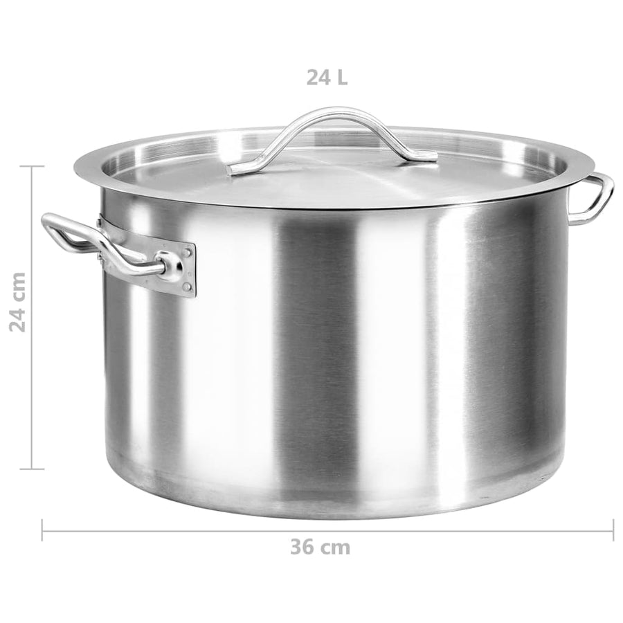 Kookpan 24 L 36X24 Cm Roestvrij Staal 36 x 24 cm (24 l)