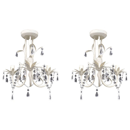 Kroonluchters Kristal Elegant Wit 1 2