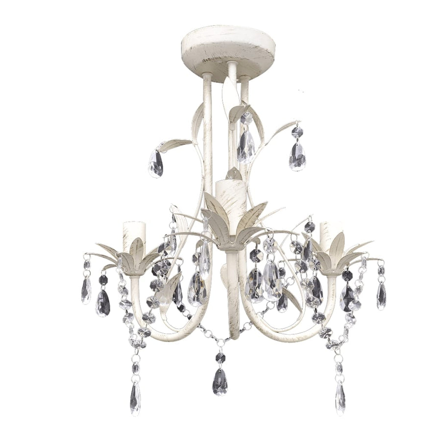 Kroonluchters Kristal Elegant Wit 1 2