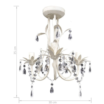 Kroonluchters Kristal Elegant Wit 1 2
