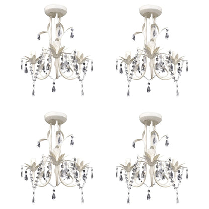 Kroonluchters Kristal Elegant Wit 1 4